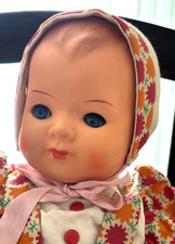 Alte Massekopf-Puppe - MIGE Steinach - um Ende 2. Weltkrieg - circa 37 cm