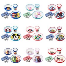 Kindergeschirr Set rutschfest Baby Geschirr Kinder Geschirrset Kinderbesteck