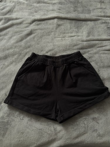 Schwarze dehnbare shorts - schwarze, /