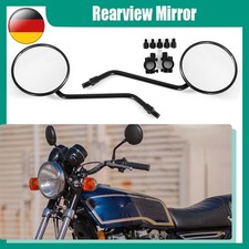 Spiegel Paar Rund Universal Motorrad Rückspiegel E-geprüft M8 M10 Rechtsgewinde