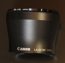 Canon LA-DC58F Objektivvorsatz-Adapter 52mm-Gewinde für PowerShot A610 A620