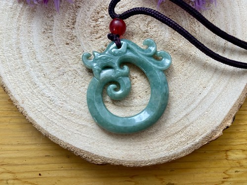 Jade drache anhänger - jade,