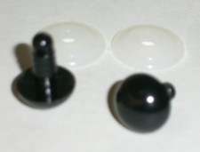 Teddyaugen Kunststoffaugen schwarz 12mm Sicherheitsaugen Steiff Augen Teddybär21
