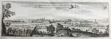 Wolfenbüttel Niedersachsen Panorama Gesamtansicht Kupferstich Merian 1650