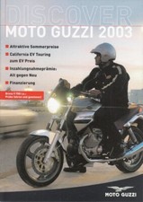 P + MOTO GUZZI + Modelle 2003 + Prospekt brochure + 10 Seiten