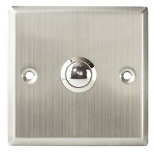 Blanko Edelstahl Klingelblende