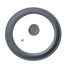 Universaldeckel Topfdeckel Pfannendeckel Glas Silikonrand 24 26 28 cm