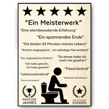 Lustiges Badezimmer Poster