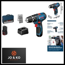 12V System Akku Schlagbohrschrauber GSB 12V-15 inkl. 2x 2.0Ah Akku, Ladegerät...