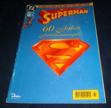 SUPERMAN-DC Comic-60 Jahre Jubiläumsausgabe JUL 1998 mit Heft 1-1938-Guter Zust.