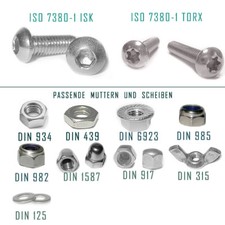 Linsenkopfschrauben ISO 7380