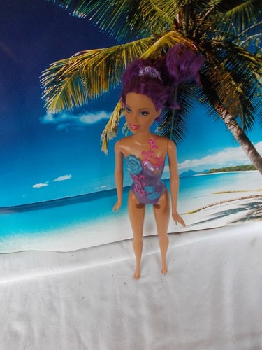 Barbie puppe lila - barbie, puppe,