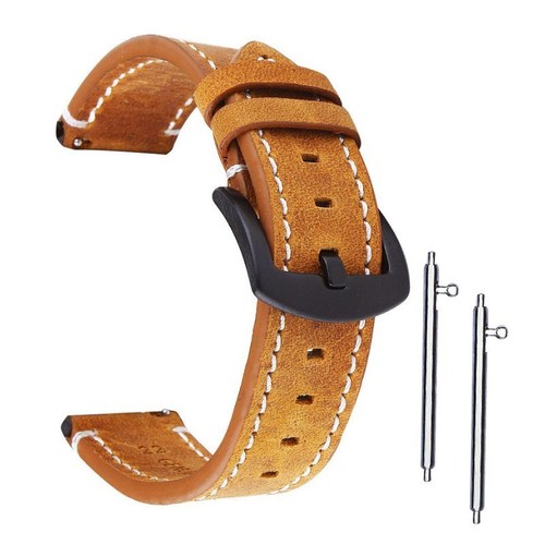 Vintage echt leder uhrband - echt,