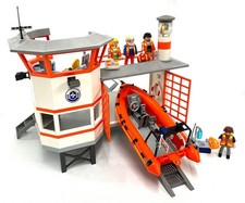 Playmobil * 5539 * Küstenwache Rettungs-Station * mit Leuchtturm / Licht