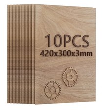 10xA3 Sperrholz Schwarzwalnuss