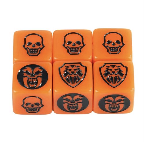 Würfel orange - x, im