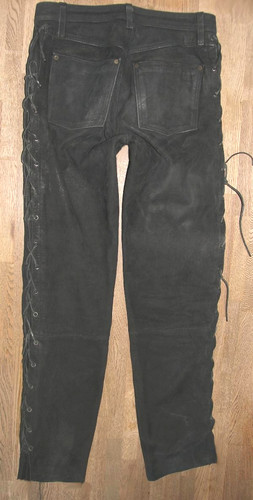 Herren schnür lederjeans - herren-,
