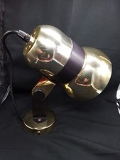 Vintage Wandlampe Deckenlampe Strahler Lampe Leuchte Spot Messing 70er Goldfarbe