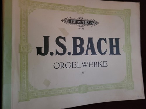 Bach orgelwerke ed peters - bach,
