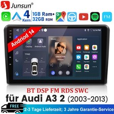 BOSE Android Autoradio Für AUDI A3 8P 2003-2012 BT WIFI Carplay GPS Navi SWC FM