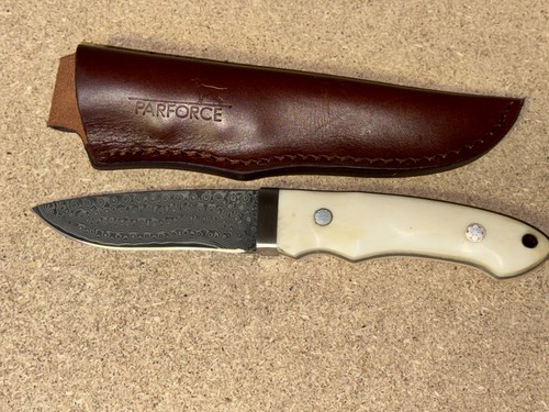 Damast jagdmesser büffel - jagdmesser,,