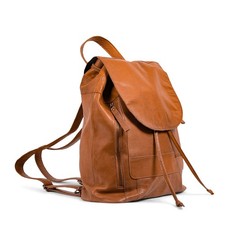muud Gimo Rucksack aus Leder in Whisky 38 x 39 cm elegant & vielseitig nutzbar