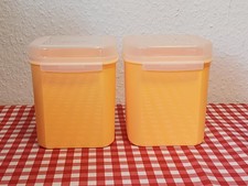 Tupperware * 2 Stück * Bellevue * 1,2 Liter * Box * Aufbewahrungsbehälter * gelb