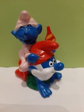 Schlümpfe/ PEYO/ Schleich/Bully  - Papaschlumpf mit Baby - BIP Holland -