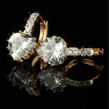 Ohrringe Gold Herz Zirkonia