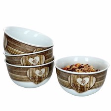 4x Dessert Schüssel Herz Chalet Bowl-Schalen Müsli Salat Porzellan Ritzenhoff