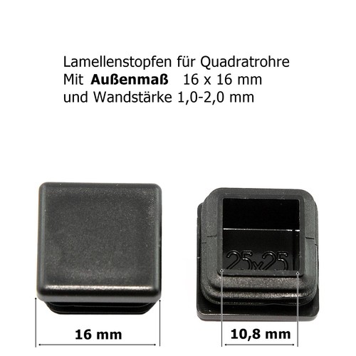 Abdeckkappen lamellenstopfen - abdeckkappen,