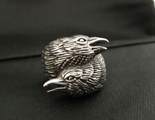 Vikinger Odin Raben Hugin Munin Ring Edelstahl Magie Rabengott Wikinger RE007