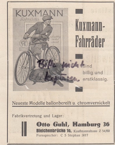 Hamburg werbung 1931 otto - hamburg,,