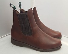 Aigle Bedale braune Lederstiefel zum Überziehen 4/6/7