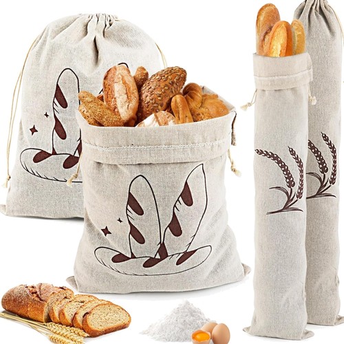 Leinen brotbeutel set stück - leinen-brotbeutel,