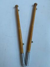 2 x Flaggenstock aus Holz