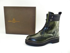 Rossano Bisconti Stiefel Stiefeletten Grün Ankle Boots Damen Schuhe Leder Gr.41