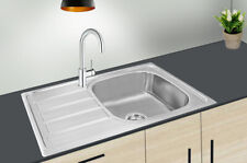 80x50 Spülbecken Edelstahl