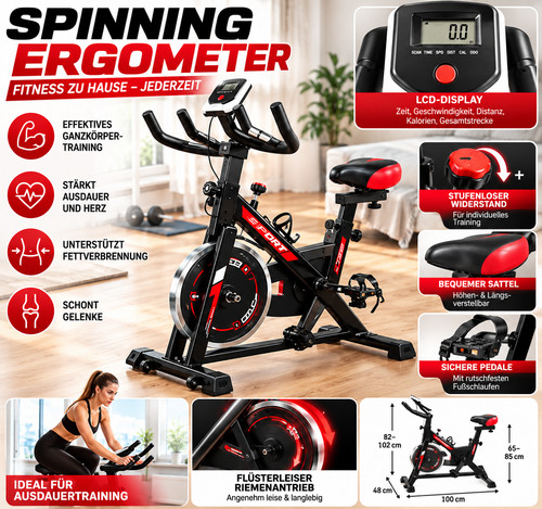 Spinning bike ergometer - bike,