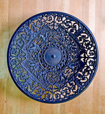 Buderus Eisen Teller 5001 Göttermotive Modell Neptun Guss schwarz Schinkel