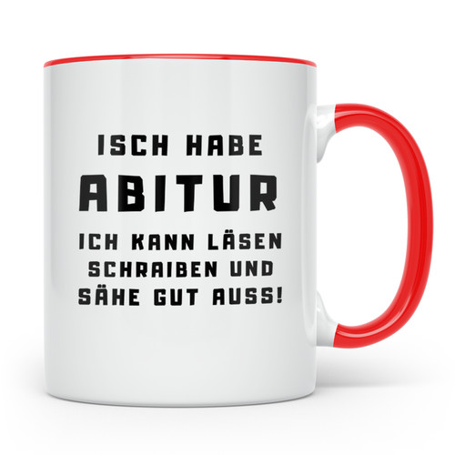 Abitur tasse isch - isch, habe