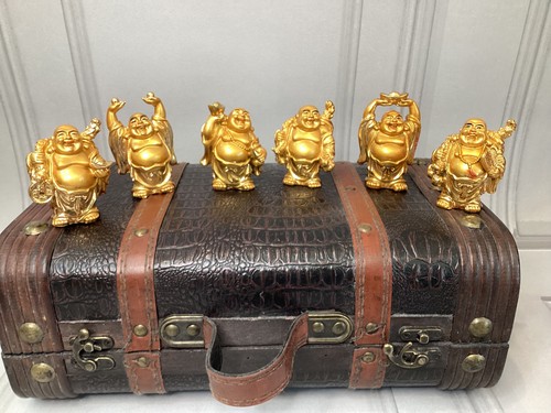 Lachender buddha figuren set - figuren,