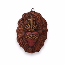 Herz ex voto Terrakotta orange