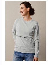 Neu Boob B-Warmer Still-Sweatshirt Stillshirt Umstandsshirt Frozen grey NP 85€