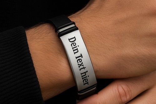 Edelstahl gravur armband - edelstahl,