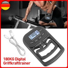 LCD Präzisions-Digital-Handdynamometer Handgriff-Kraftmesser 396Lbs/180Kg NEU