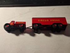 Brekina  1:87 - Circus Krone - Magirus Zugmaschine mit Anhänger - aus Regal