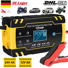 12/24V Intelligente KFZ Auto Batterie Ladegerät Impuls Reparatur Akku Starthilfe