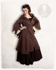Mytholon Lilian Kapuzenmantel Canvas Braun/Natur XS Larp Mittelalter #21213