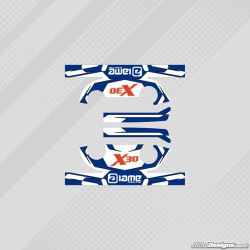 Iame x30 stil kopf aufkleber - stil,